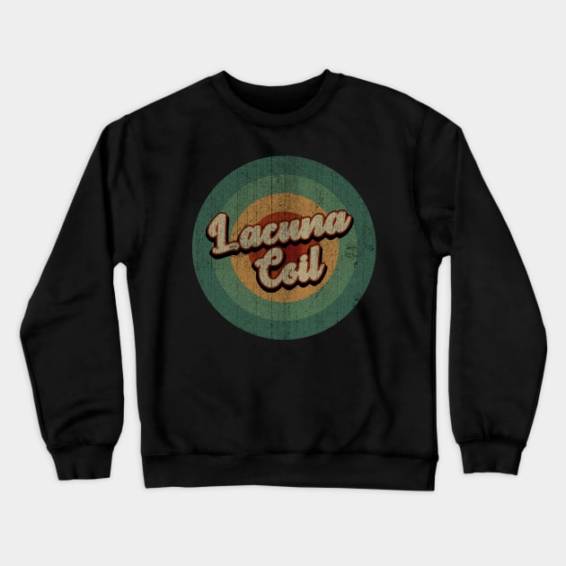 Circle Retro Vintage Lacuna Coil Crewneck Sweatshirt by Jokowow